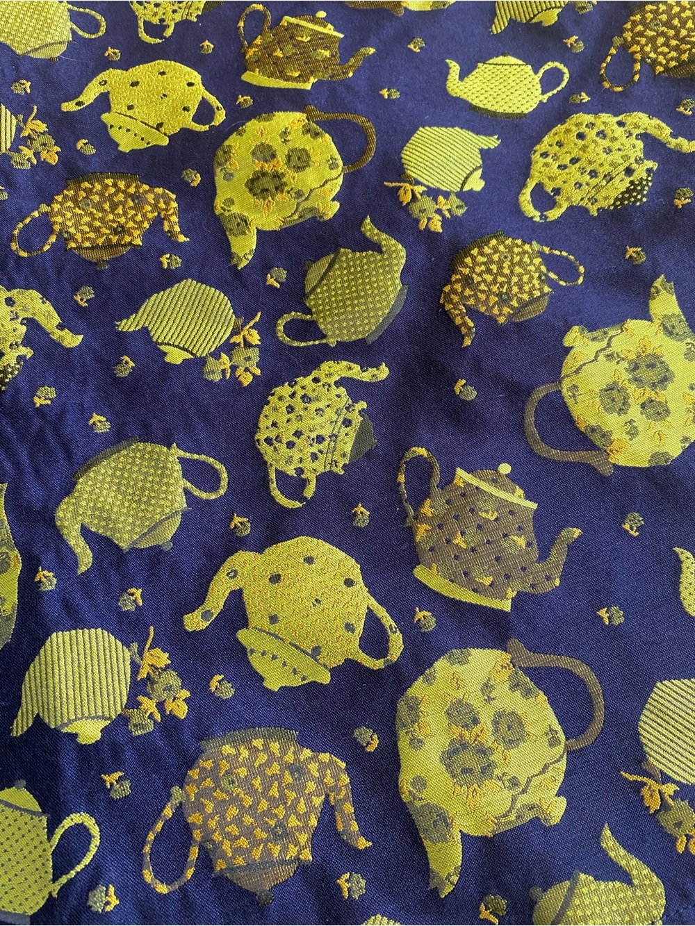 ModCloth Alice In Wonderland Teapot Navy Lime Green Mini Skirt